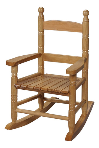 Mecedora Infantil De Madera Hecha A Mano Color Cereza