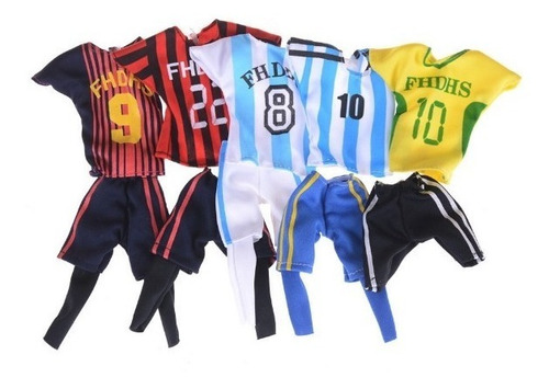 Imagen 3 de 3 de Un Equipo De Fútbol Para Muñeco Ken El Amigo De Barbie