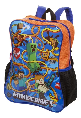 Mochila Escolar Infantil Roblox Casual Masculino e Feminino