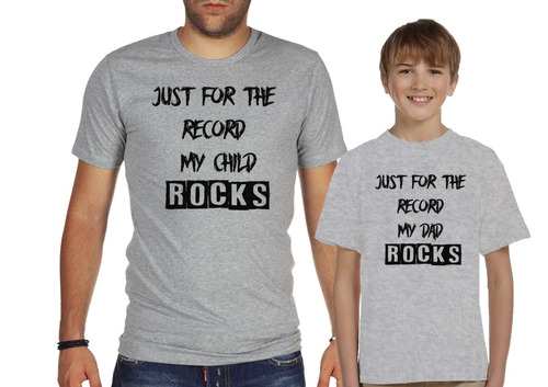Remera De Hombre Dia Del Padre Papa Rocker Dad Rocks Rock &