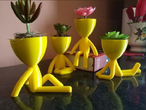 Kit de impresora 3D Stl File con 4 jarrones Robert Plant