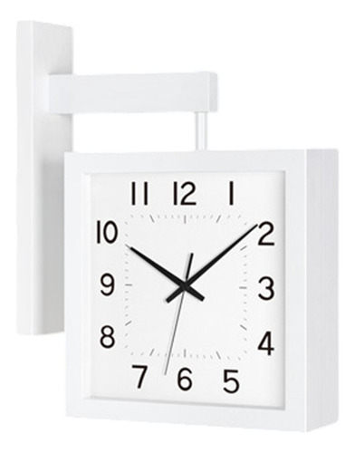 Reloj De La Pared De Doble Cara Reloj De Reloj De Madera
