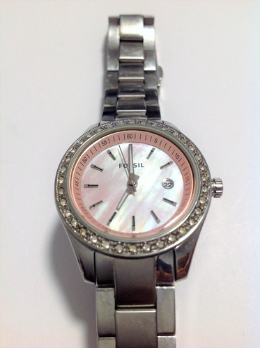 Reloj Fossil Genuino Pulsera Stella Mini Tone Silver Es-2999 (Usado)