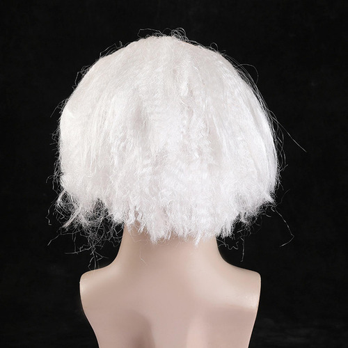 3 Peruca Careca Halloween Cosplay Circunferência Da Branco