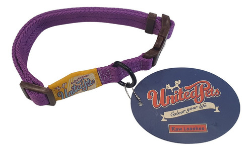 Kit Guia E Coleira Para Cães United Pets Violeta Tam G
