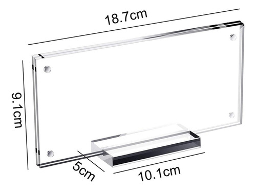 M Para Moldura De Nota De Dólar, Display De Mesa Com
