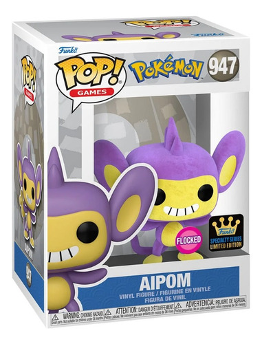 Funko Pop Pokemon Aipom Flocked (specialty Series)