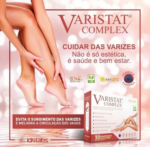 Varistat Ultra Complex Para Varizes - 30 Cpds - Idnlabs