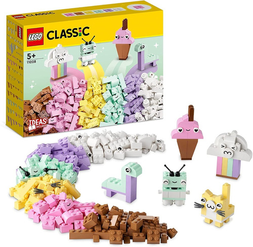 Kit Classic 11028 Diversão Pastel Criativa 333 Peças Lego