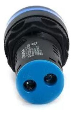 Botão Led Azul 220v Para Quadro