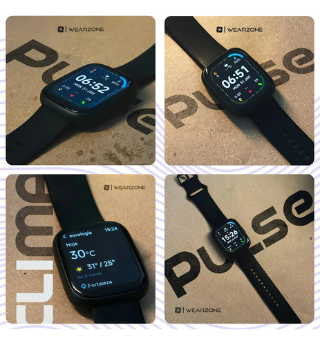 Smartwatch Lançamento Econômico Com Strava E Tela Amoled Preto Preto