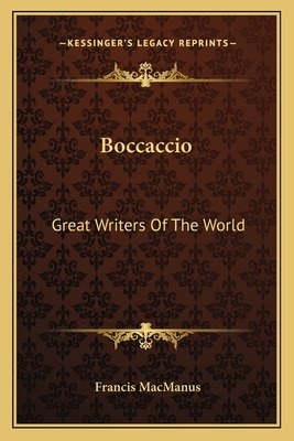Libro Boccaccio: Great Writers Of The World - Macmanus, F...