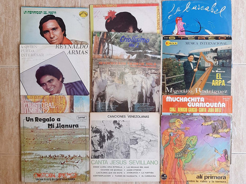 Vinilos Lp's Acetatos Música Venezolana Lote 37 Discos