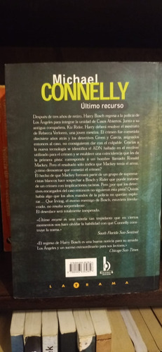 Ultimo Recurso - Michael Connelly - Ediciones B La Trama (Usado)