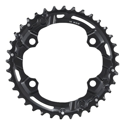 Engranaje Deore Shimano FC-m4100 36d para ciclismo 36/26d, color negro
