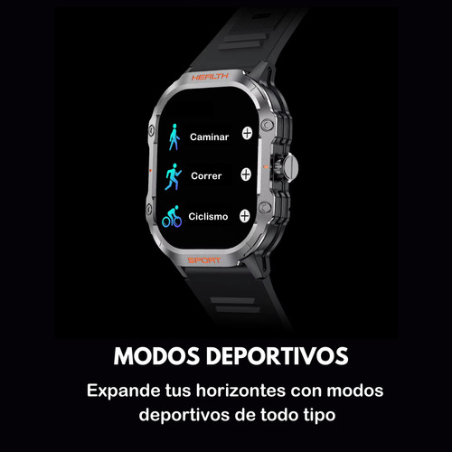 Smartwatch Hk24 Reloj Inteligente Militar Amoled Negro