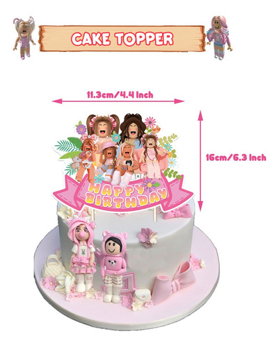 Oem kit fiesta pink roblox globos decorativos cumpleaños