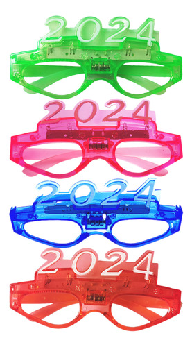 Gafas Luminosas 2024, 4 Pares, Que Brillan Con Destellos