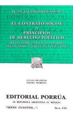 El Contrato Social O Principios De Derecho Político 