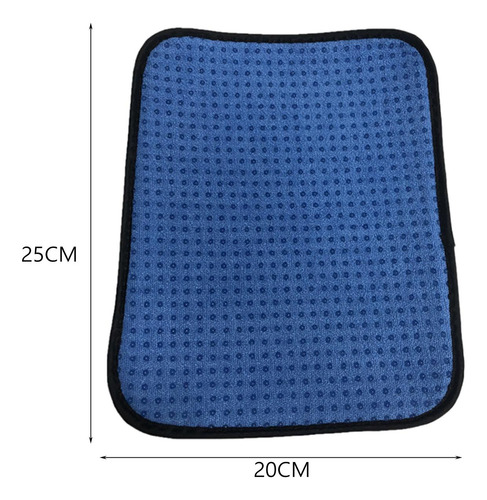 3 Toalla De Microfibra Para Bola De Bolos, Azul 20cmx25cm