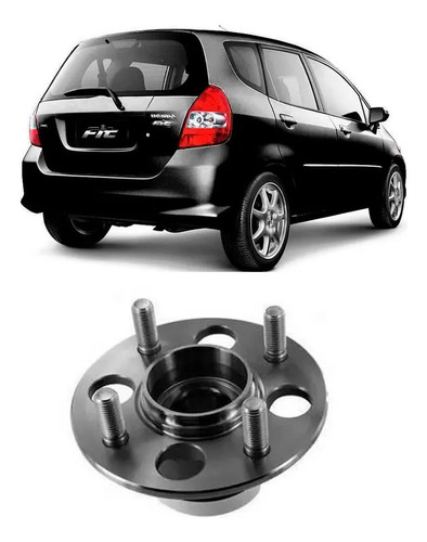 Cubo Roda Traseiro C/ Rolamento Honda Fit 2003/ 2008 Sem Abs