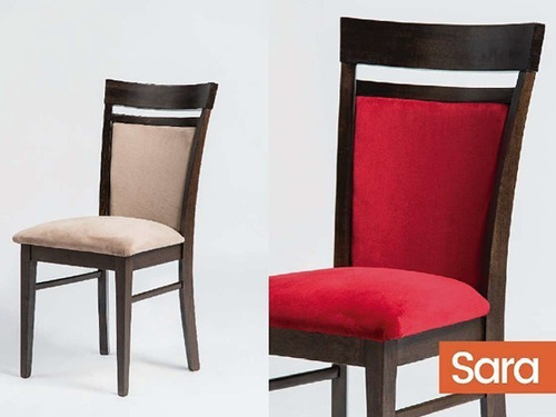 Imagen 1 de 2 de Silla Sara Guatambu Tapizada - Color Living - Cuotas