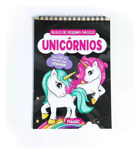 Unicórnios - Bloco De Desenho Mágico