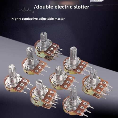 B250k Duplex 6 Pies/15 Mm - Potenciómetro Wh148 B10k 15 Mm