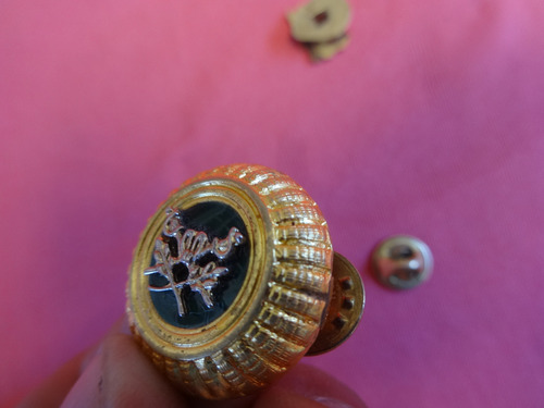 2 Militaria Pin Antiguo Escudo Gendarmeria Nacional Metal (Usado)