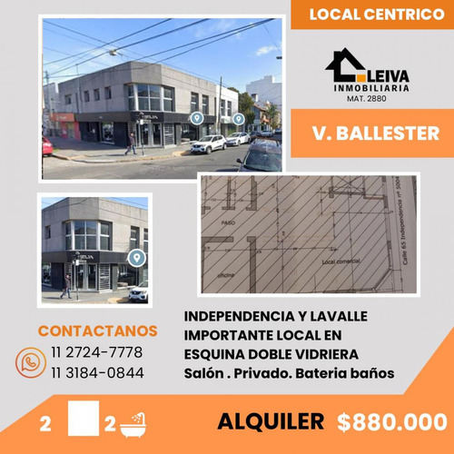 Alquiler- Independencia Y Lavalle  - Local