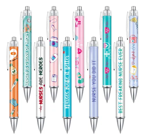 Bolígrafos De Enfermera Dibujos Animados Encantadores Tinta