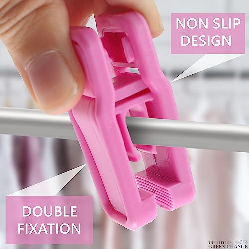 40 Piezas De Ganchos Para Ropa De Bebé Con Clips Para Colgar
