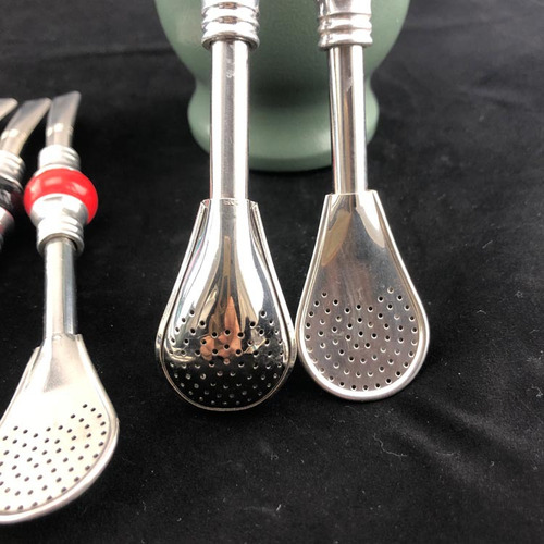 Bombillas Para Mate Cuchara Pajita De Acero Inoxidable