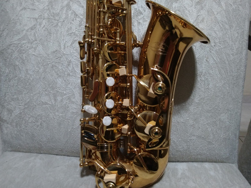 Saxofone Alto Jahnke Mib Laqueado Top Original Novo