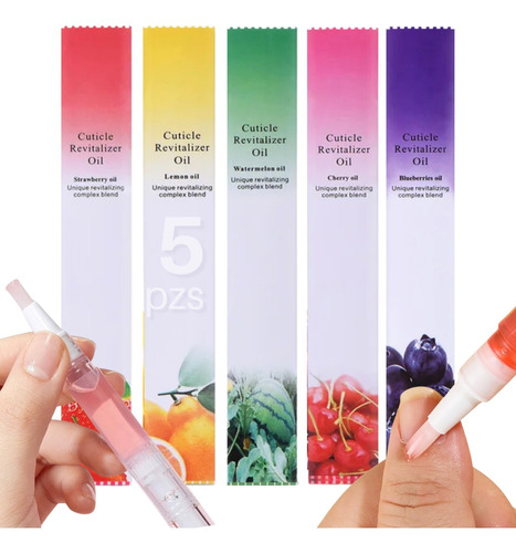 Set 5 Aceite Hidratante Para Cutículas Hidratante Manicure F