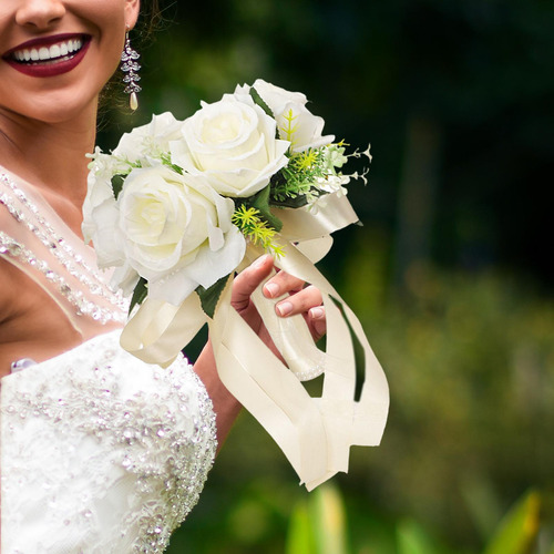 Arreglo Floral Artificial De La Novia De La Boda Para La