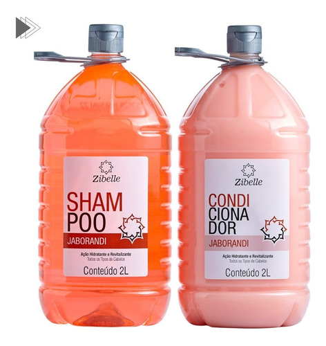 Kit Shampoo + Condi Jaborandi Hidratação E Maciez 2l Zibelle