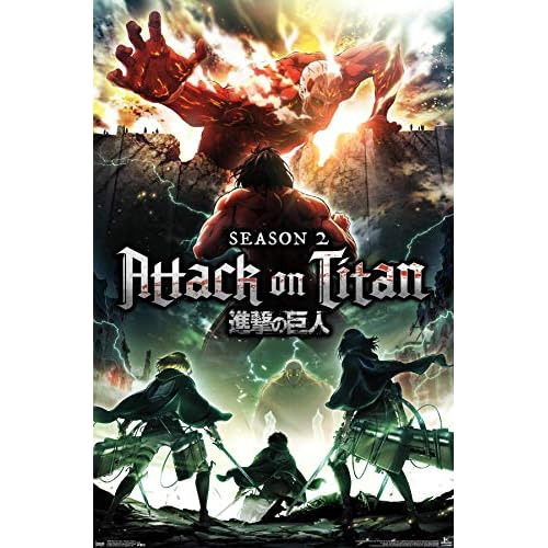 Attack On Titan Season 2 Teaser One Sheet Wall Poster, ...