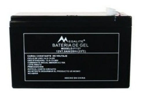 Bateria Gel 12v 7a P/ Alarmas Megalite 15.1 X 5.6 X 9.6 Cm