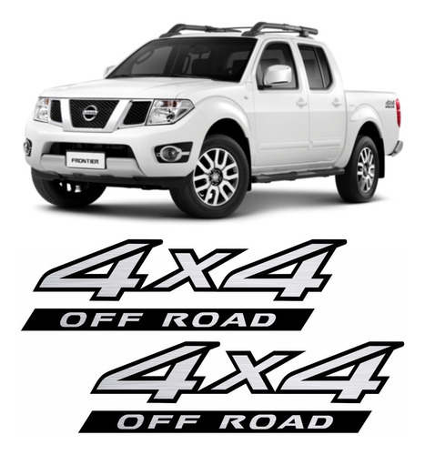 Emblema Adesivo 4x4 Nissan Frontier Off Road 2008 Par