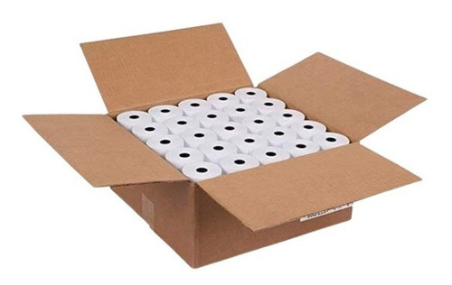 Imagen 2 de 2 de Papel Termico 80x65 Caja De 50 Rollos