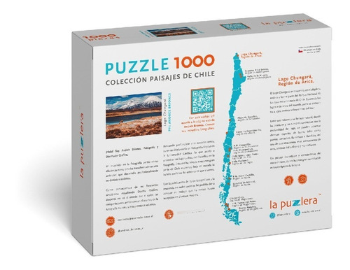 Imagen 4 de 4 de Puzzle 1.000 Piezas Lago Chungará: Emprendimiento Chileno