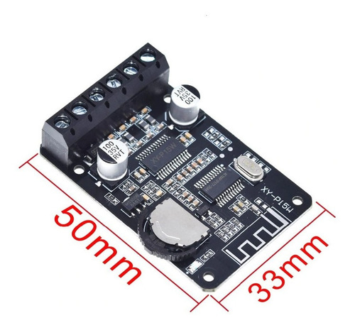Amplificador Xy-p15w Bluetooth 5.0 10w 15w 20w Potencia de salida RMS 20 W