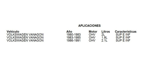 Kit De Rotulas Sup E Inf Volkswagen Vanagon 1984 1.6l