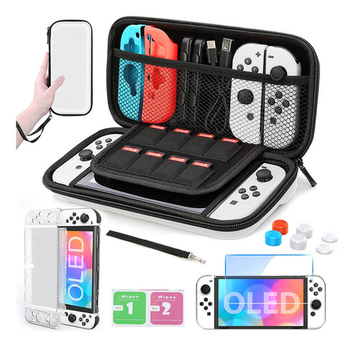 Estuche De Transporte Switch Oled, Kit De Accesorios Para Ni