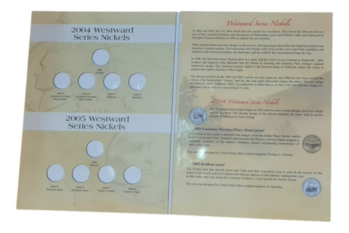 Album Coleccionador Whitman Monedas 5 Centavos Serie Westwar