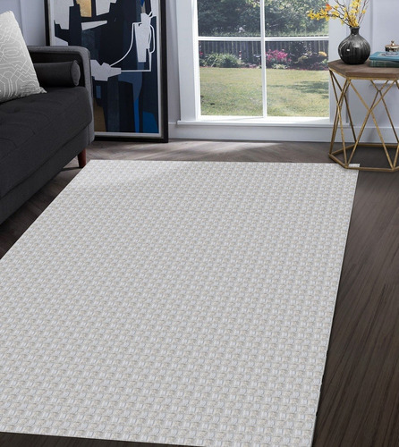Imagem 1 de 7 de Tapete Sala Quarto Luxo 1,32m X 2,00m Antiderrapante Safira