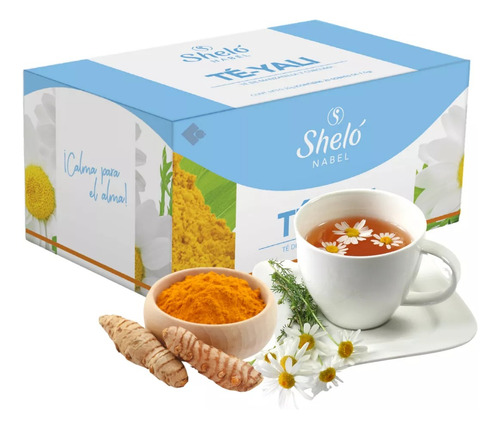 Té-yali Sheló Nabel Manzanilla Y Cúrcuma 20 Sobres