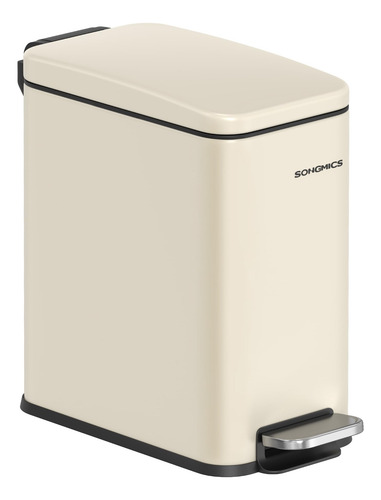 Bidón De Basura Songmics Ultb560a01 De Acero Inoxidable, 5 L