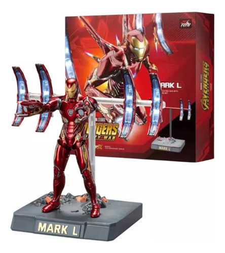 Iron Man Mark 50 V2 Zd Toys Cañones Flotantes Con Luz